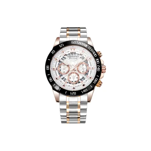 TIMEMATRIX Кварцевый механизм Мужские часы 42mm*42mm*15mm Белый