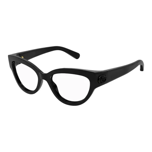 GUCCI Литьевые оправы для очков Cat Eye Мужские Черные