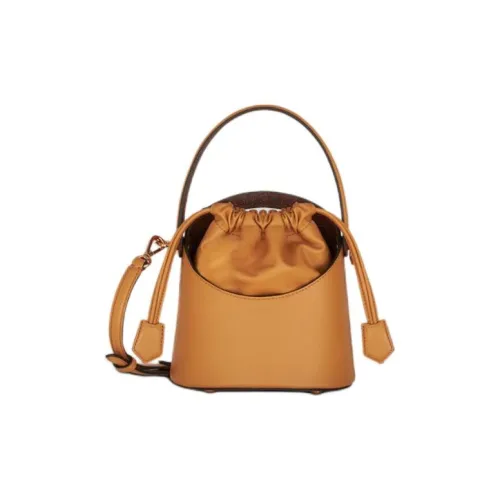 ETRO Кожа Сумка-ведро Портативная Сумка через плечо Сумка через плечо Мини Женская Светлый Умбра