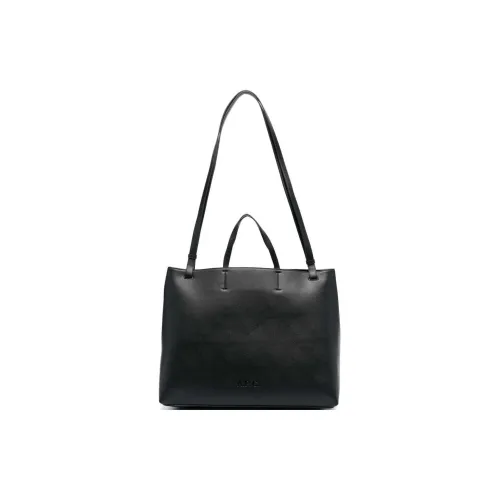 A.P.C Переработанная кожа Тоут Сумка Сумка для покупок Сумка через плечо Сумка Женская Черная