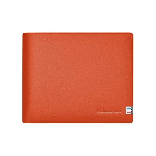 WilliamPOLO Кошелек из коровьей кожи стандартный мужской армейский зеленый синий коричневый оранжевый