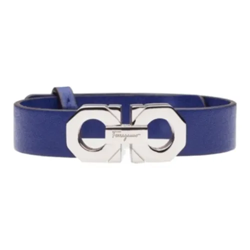 FERRAGAMO Телячья кожа Brass Bracelets Мужской Синий