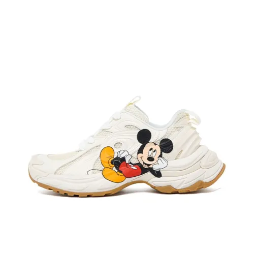 OLD ORDER Беговые кроссовки Low Top Mickey Mouse White Unisex