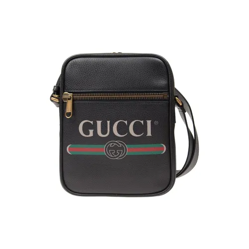 GUCCI Кожа Camera Сумка Сумка через плечо Мужская Черная