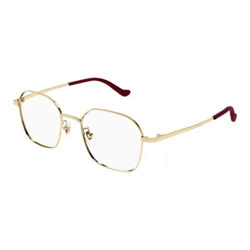 GUCCI Металл Овал Оправы для очков Унисекс Золото