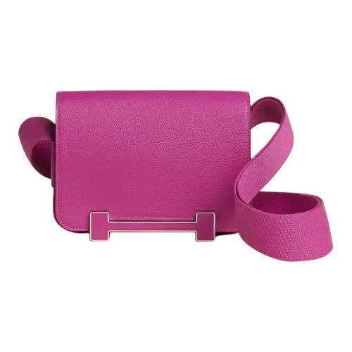 HERMES Geta Mysore Шевро Сумка через плечо Сумка на плечо Женская 5C Violine Фуксия
