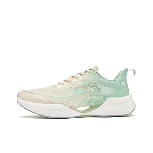 QIAODAN Flying Shadow Team2,0 Устойчивый к истиранию Низкий Топ Q KUNGFU Профессиональные Беговые кроссовки Мужские Белые Зеленые