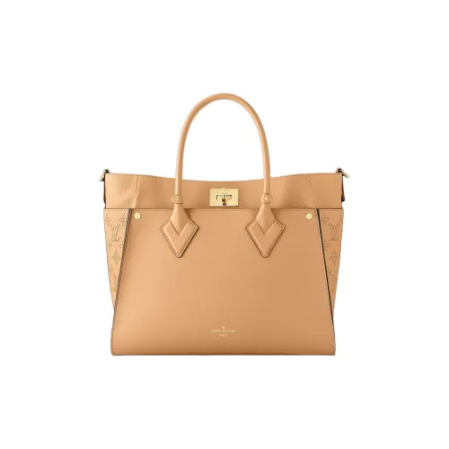 LOUIS VUITTON On My Side Сумка через плечо из коровьей кожи большая женская коричневая