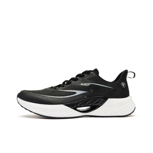 QIAODAN Flying Shadow Team2,0 Беговые кроссовки Низкий верх Черный Угольный серый Мужской