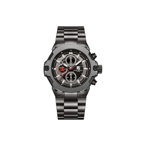 T5 WATER RESISTANT Кварцевый механизм Мужские часы 47mm*47mm*14mm Черный