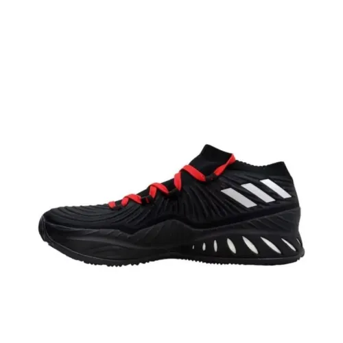 Adidas SM Crazy Explosive Low NBA NCAA Амортизация Износостойкий Низкий Топ Повседневная Обувь Унисекс Черный Красный