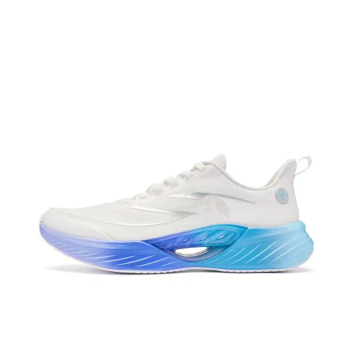 QIAODAN Flying Shadow Team2,0 Устойчивый к истиранию Низкий топ Q KUNGFU PRO Беговые кроссовки Мужские Белый Синий