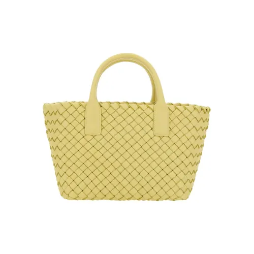 Bottega Veneta Cabat Lambskin Tote Bag Shopping Bag Mini Women's Yellow