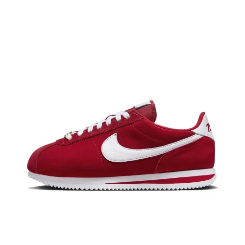 nike Cortez Slip-resistant Abrasion-resistant Low Top Casual Running Shoes Women's Red nike Cortez Slip-resistant Abrasion-resistant Низкий Топ Повседневные Беговые Кроссовки Женские Красный