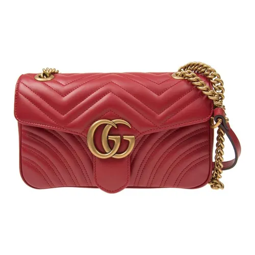 GUCCI GG Marmont Кожаная Сумка через плечо Сумка на плечо Женская