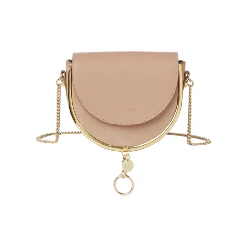Chloe Замша Evening Вечеринка Сумка Кошелек Сумка через плечо Сумка на плечо Женская Кофейно-розовая