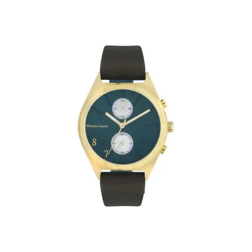 Christian Lacroi Empreinte Collection Мужские часы Кварцевый механизм Кожаный ремешок 40 мм Зеленый циферблат