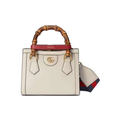 GUCCI Diana Кожа Тоут Сумка Сумка для покупок Сумка через плечо Сумка Мини Women's White