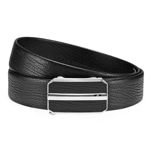 Roberta Di Camerino Ремни из крупнозернистой текстуры коровьей кожи мужской черный ширина 3,7 см
