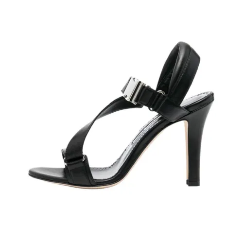 MANOLO BLAHNIK One Ремень Сандалии Женские Черный