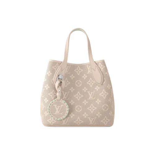 LOUIS VUITTON Blossom Engraved Корова Кожа Moonlight Goddess Сумка через плечо Сумка Маленькая Женская Серый Бежевый