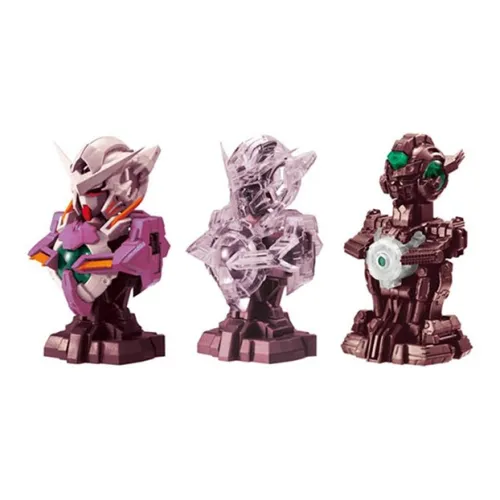 BANDAI Механический Верхний обхват груди 5 THREE Reds Гандам Эксия Ночной свет Грудь Скульптура Счастливый Draw Целая коробка 3 шт