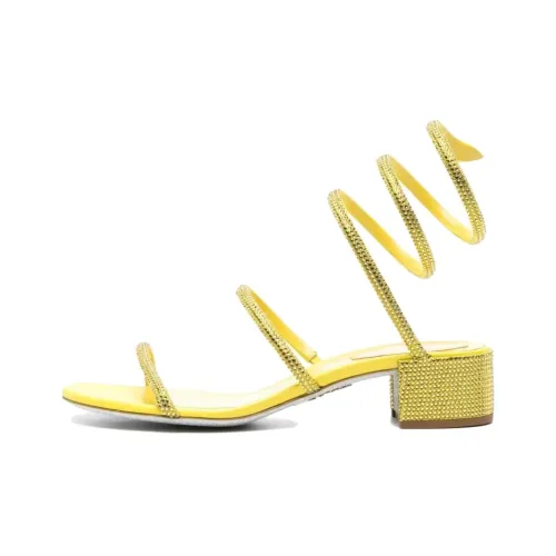 RENE CAOVILLA One Ремешок Сандалии Женские Желтые