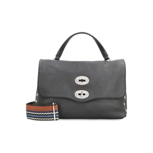 Zanellato GRAIN LEATHER Сумка через плечо Сумка Маленькая Женская Черная