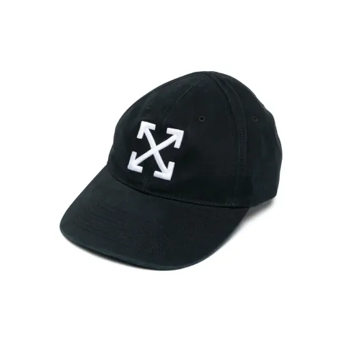 Off Белая хлопковая кепки женские черный