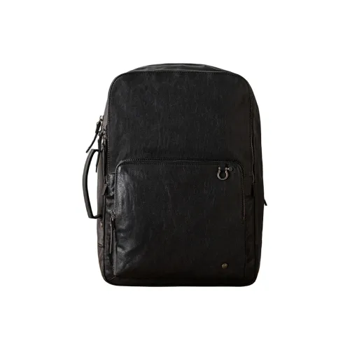 Back Step Рюкзак из коровьей кожи унисекс черный