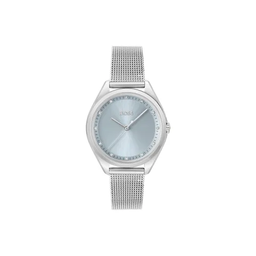 Hugo Boss Женские часы Кварцевый механизм Ремешок из нержавеющей стали 37 мм Синий циферблат 1502667