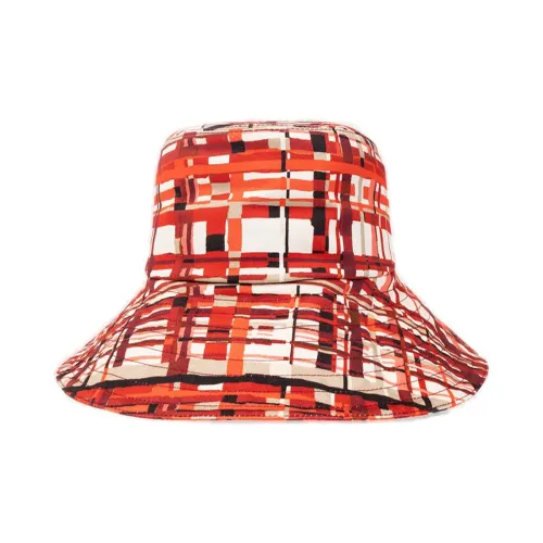 FERRAGAMO Cotton Bucket Hats Женские Красный