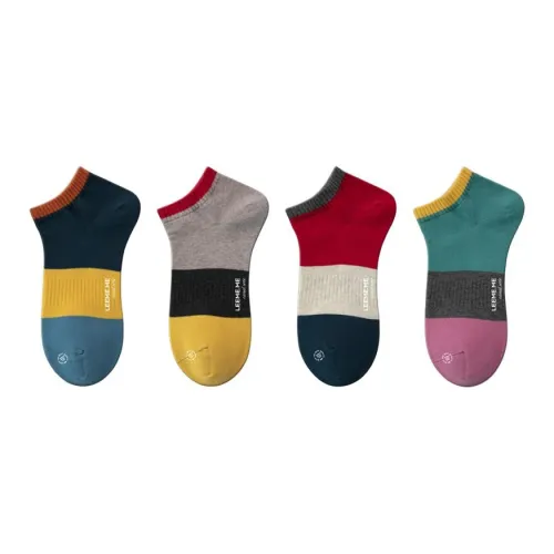LEEME.ME Низкие носки женские 4 штуки смешанные цвета