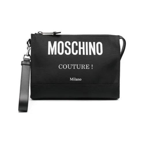 MOSCHINO Полиэстер Клатч Мужской Черный