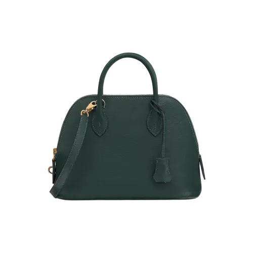 HERMES Bolide Кожа Evercolor Bowling Bag Сумка через плечо Сумка для женщин 1T Vert Titien Titian Зеленый