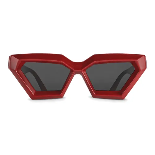 LOUIS VUITTON Ацетат Нерегулярная форма Солнцезащитные очки Женские Красный