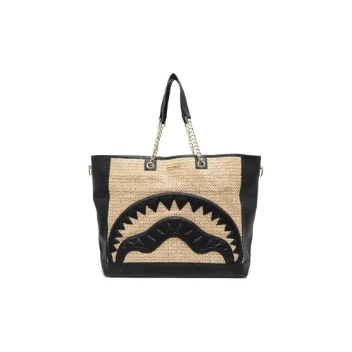 SPRAYGROUND Полипропиленовая сумка-тоут сумка для покупок сумка через плечо сумка обычная женская черный и песочно-бежевый