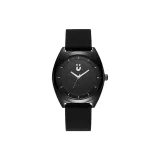 Черный циферблат, черный ремешок