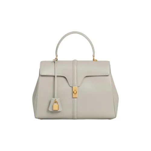 CELINE Сатин Телячья кожа Сумка через плечо Сумка Женская Colored Свет Камень