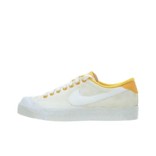 Nike Zoom All Court Low Vintage Амортизация Износостойкий Низкий Топ Скейтборд Кроссовки Мужские Бежево-Желтые