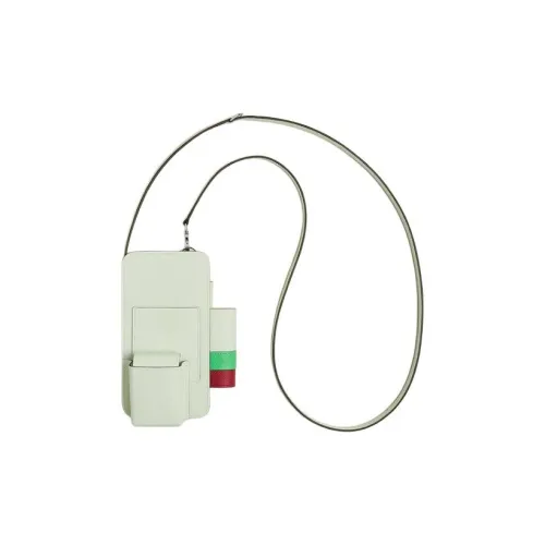 HERMES Hermèsway Чехол для телефона из эпсомской кожи женский светло-зеленый зеленый с принтом Comic и бордовый