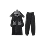 Dark Gray 6621 (Single Sleep Lilac Fleece-Lined Pants)  
Темно-серый 6621 (Одиночный сон, сиреневые флисовые штаны)