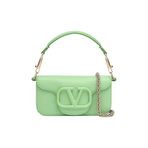 Valentino Locò Сумка через плечо из кожи женская мятно-зеленая