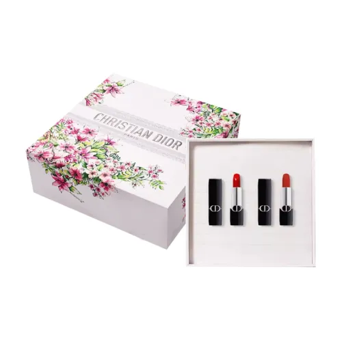 DIOR Ярко-голубой Lipstick Комбо Велюр #999+#777