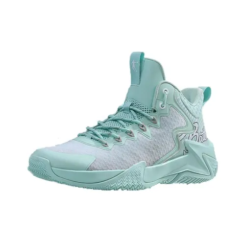 QIAODAN Амортизаторы Slip-resistant Низкие Кроссовки для тренировок Мужские Пузырьковый зеленый