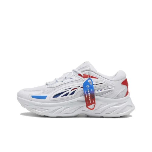 PUMA BMW M Motorsport Exotek NITRO™ Низкий топ Повседневная обувь Унисекс Белый Синий Красный