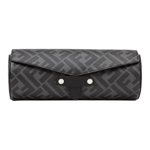 FENDI Футляр Для ЧасовФутляр Для Часов Из Полиуретана Серого Цвета