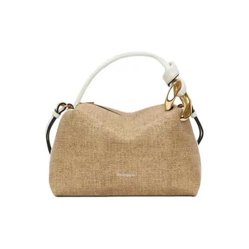 JW Anderson Full с рельефной голенью кожа сумка через плечо маленькая женская песочный цвет