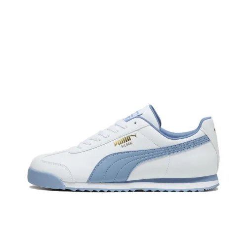 PUMA Roma Basic+ Low Casual Shoes Men's White Blue