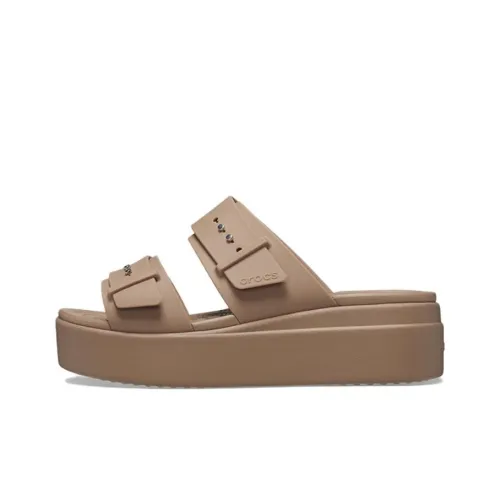 Crocs Слипоны Женские Хаки